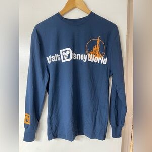 Disney Navy Walt Disney World Blue Crewneck Long Sleeve Tshirt